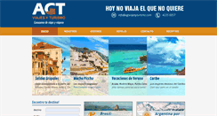 Desktop Screenshot of agtviajesyturismo.com